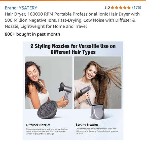 High speed hair  dryer NWT - Picture 2 of 5